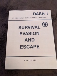 9 Front manual in the style of Field Manual 21-76 from the Department of the Army 'Survival Evasion And Escape' from 1969